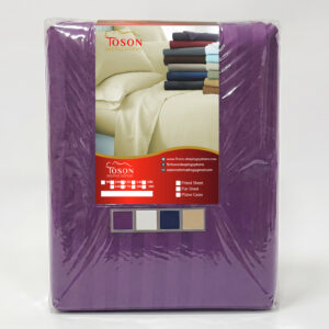 Toson Striped Percale Bed Sheet – Purple – Code SPLC08