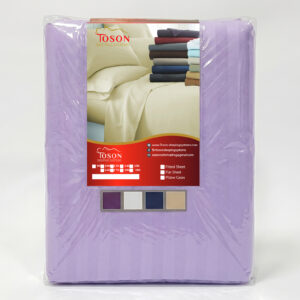 Toson Striped Percale Bed Sheet – Light Lavender– Code SPLC09