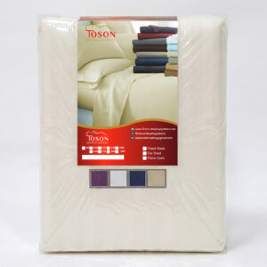 Toson Striped Percale Bed Sheet – Off-White – Code SPLC-10